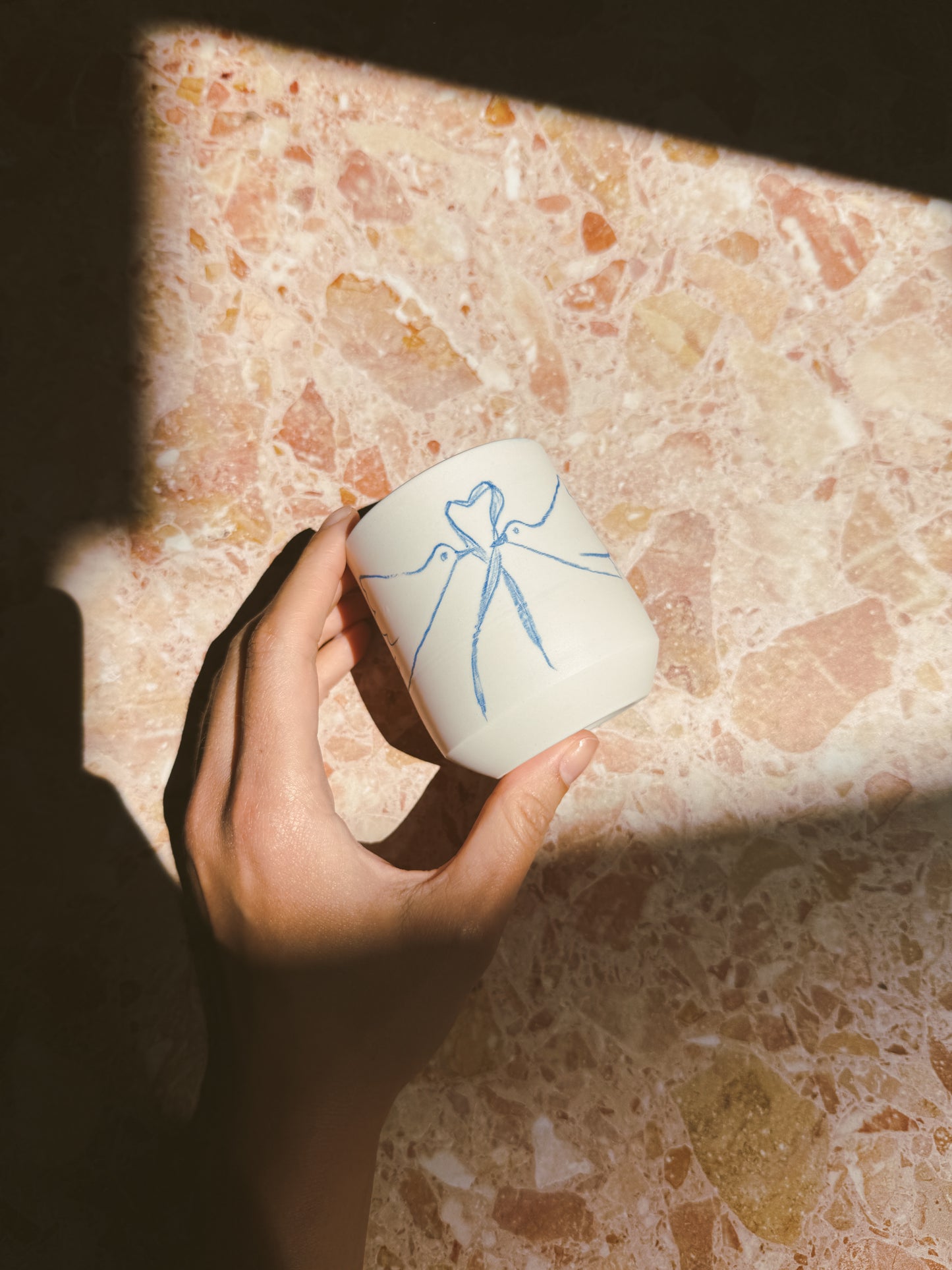 The Ritual Tumbler- Lovebirds in Blue