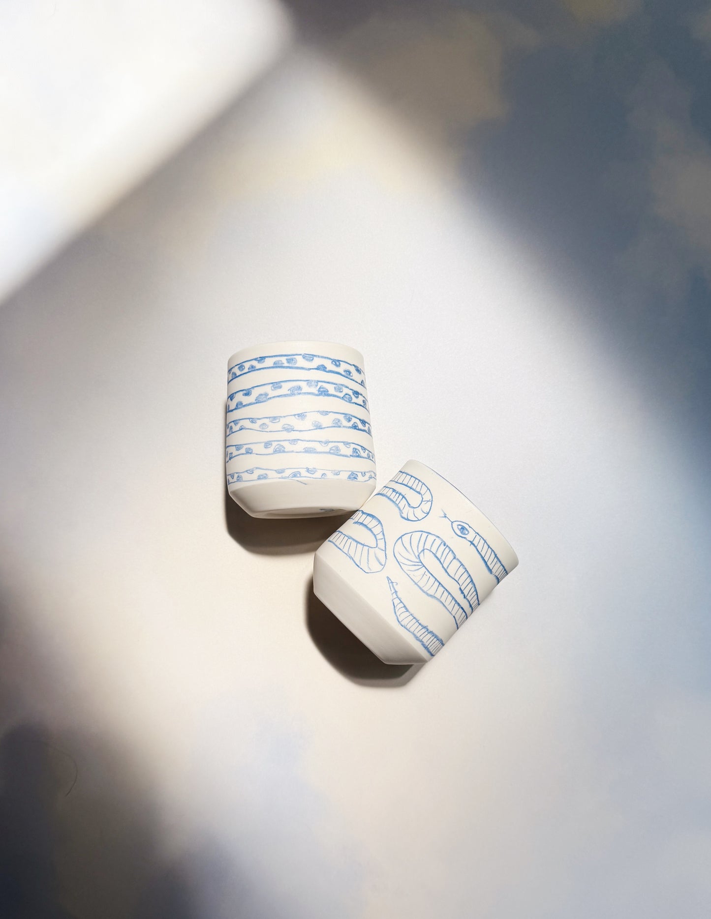 The Ritual Tumbler- Serpentine in Blue