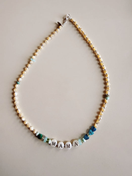 “Mama” word necklace