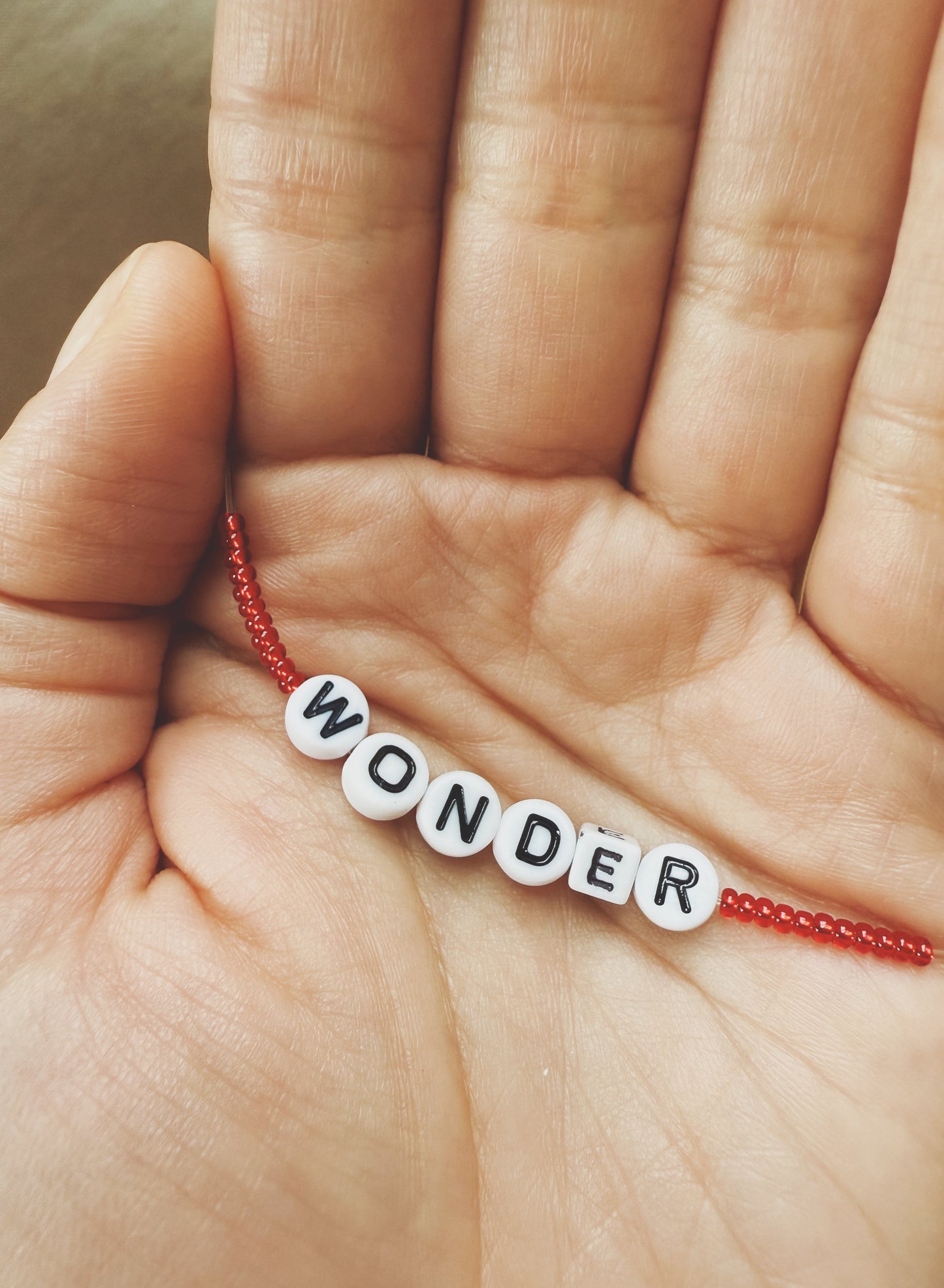 Word of the Year- Seed bead bracelet