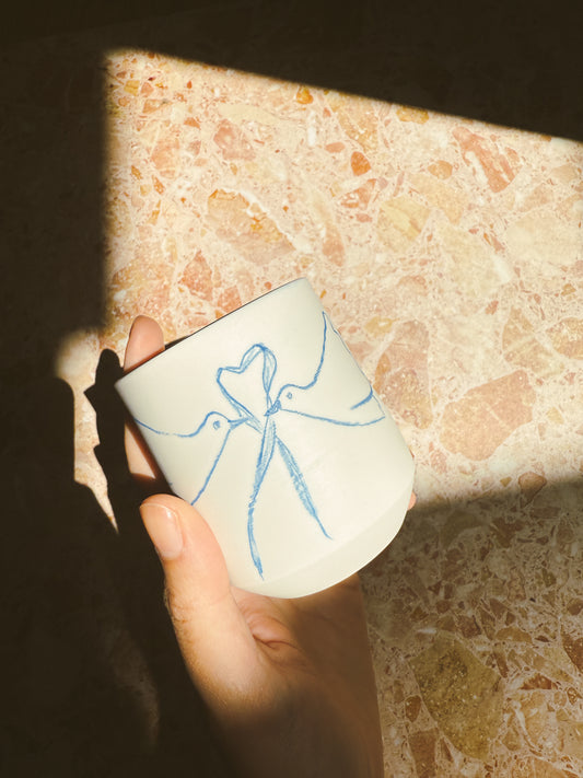 The Ritual Tumbler- Lovebirds in Blue