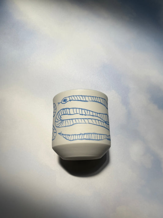 The Ritual Tumbler- Serpentine in Blue