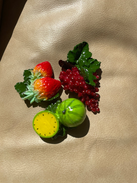 Grandma Fruit Magnets