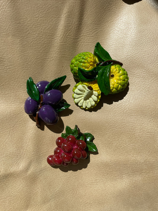 Grandma Fruit Magnets