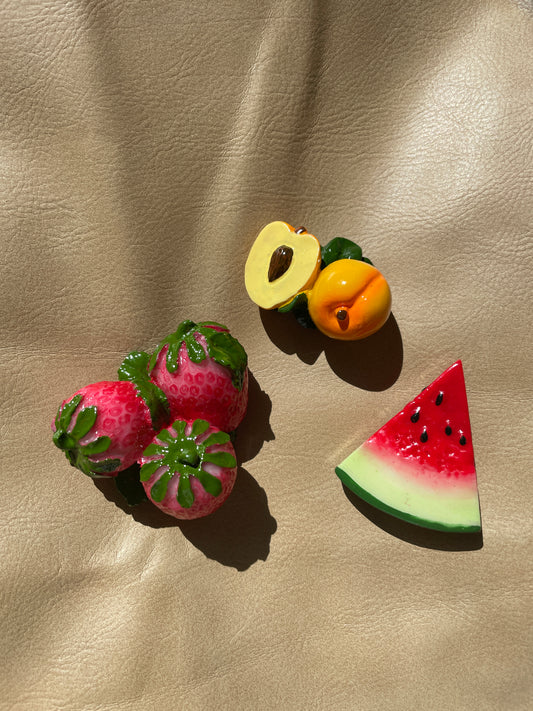 Grandma Fruit Magnets